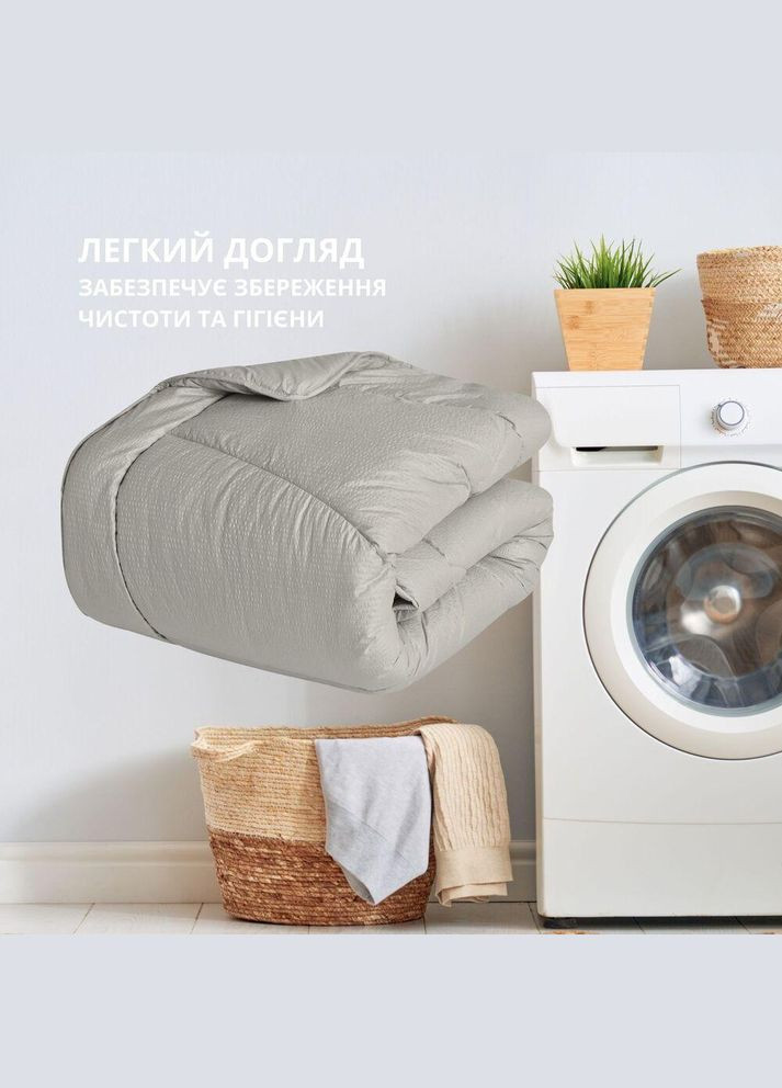 Одеяло зимнее полуторное 140x210 см Nordic Comfort антиаллергенное теплое серое IDEIA (342128594)