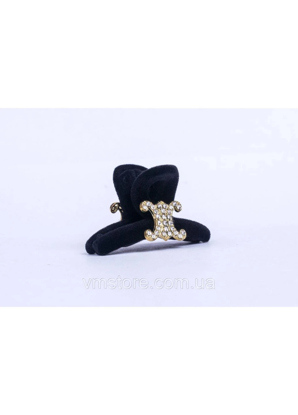Маленький крабик для волос, бархат, длина 4,5 см Fashion Jewelry (390101074)