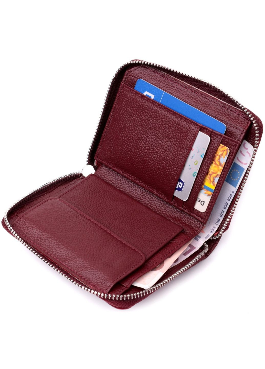 Жіночий шкіряний гаманець 12,3х10х2 см st leather (288048127)