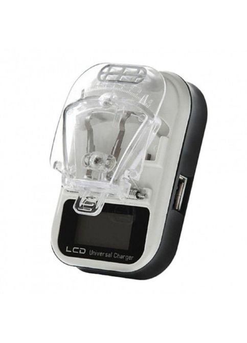 Зарядний пристрій заряджання адаптер LCD Жабка HY02 з USB та екраном No Brand (323486606)
