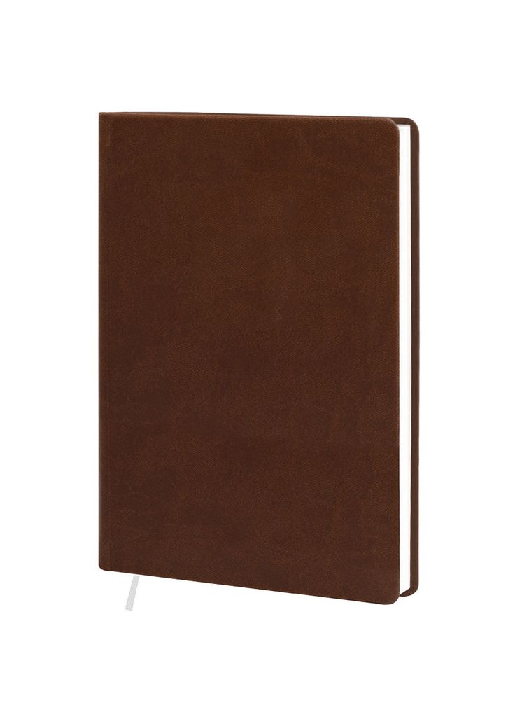 Дневник недатированный А5, 128 листов, линия, обложка искусственная кожа, коричневый Фабрика Поліграфіст (281999683)