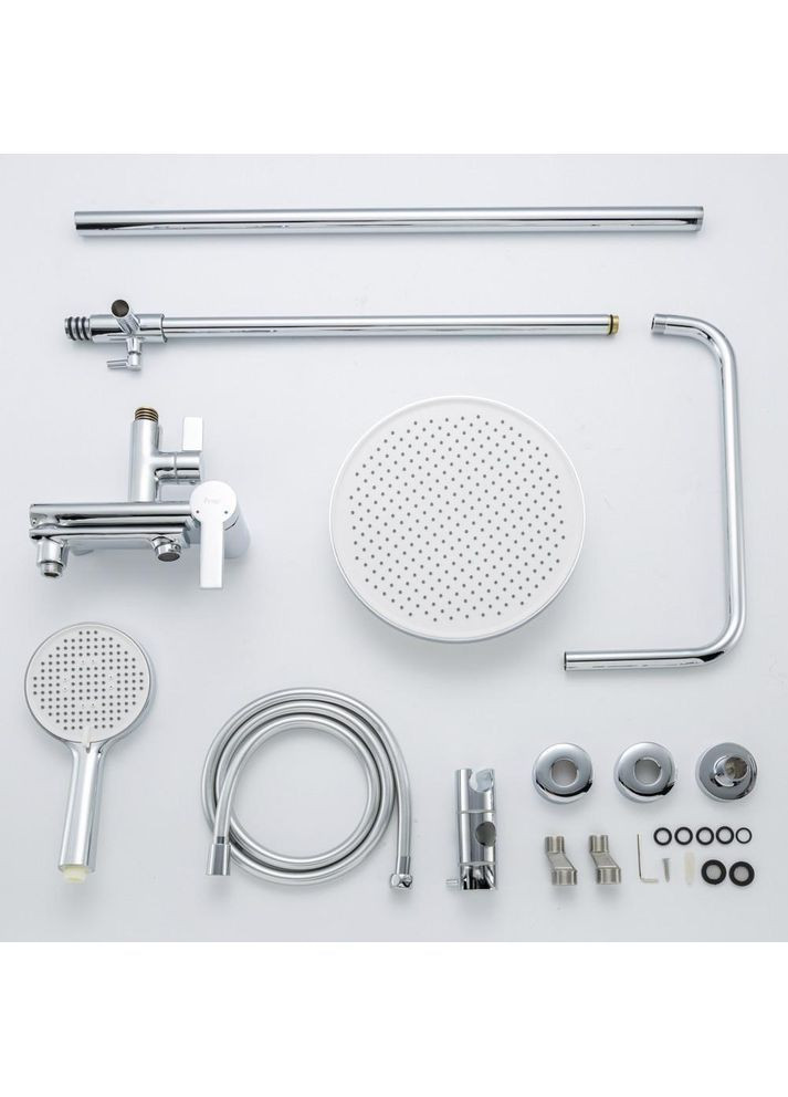 Душевая система F2488 с поворотным изливом, 3 функции, латунь, хром Frap (372994939)