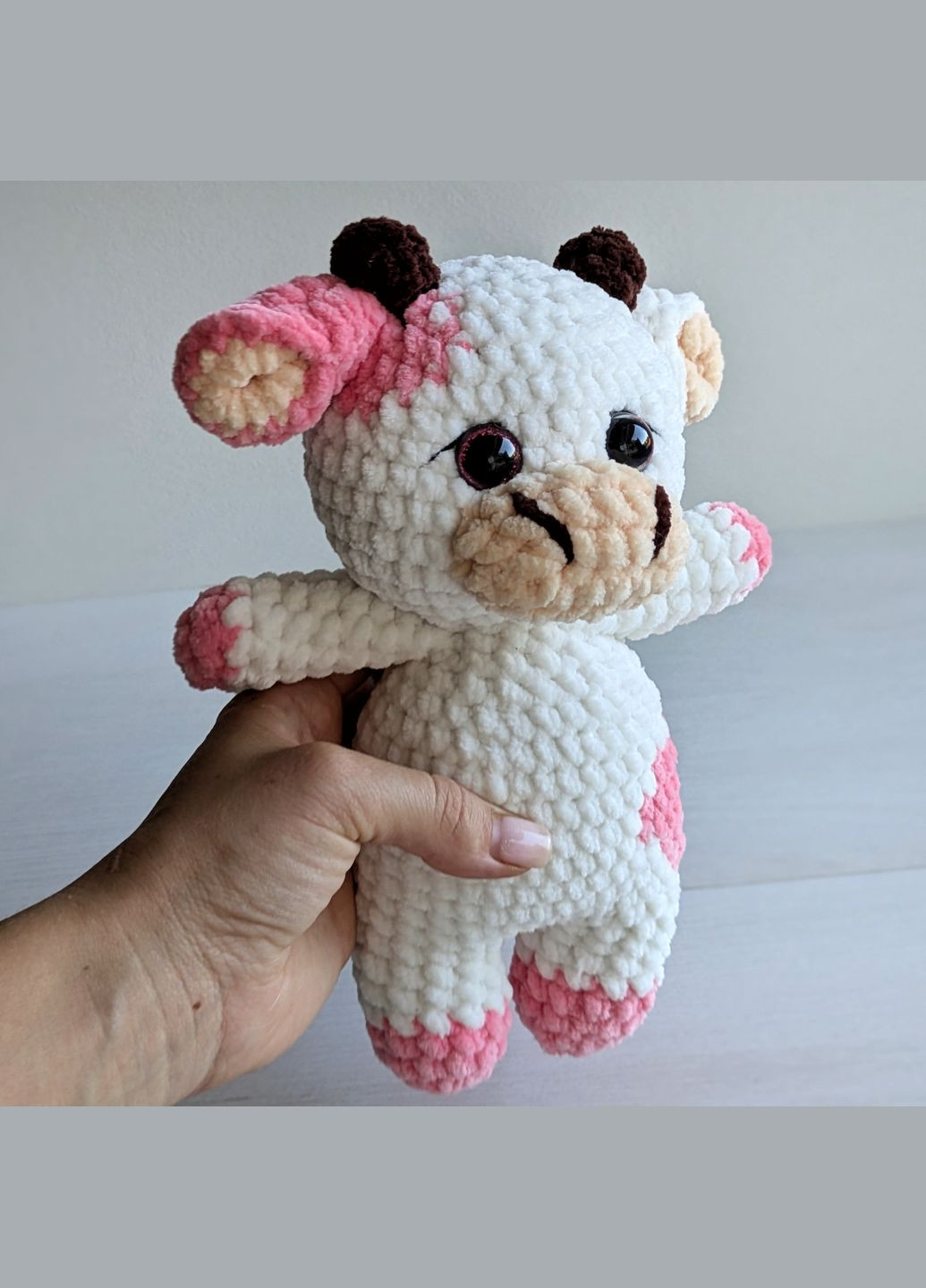 Набір для в'язання корівки (рожева 23 см) Hand Made (316089592)