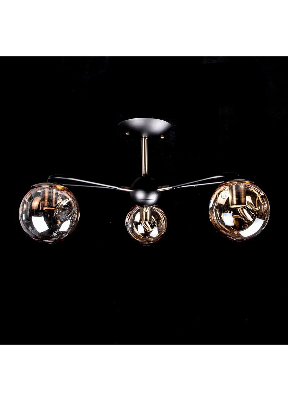 Люстра в стилі лофт на 3 лампочки N3602/3/BK+AB No Brand (352229937)