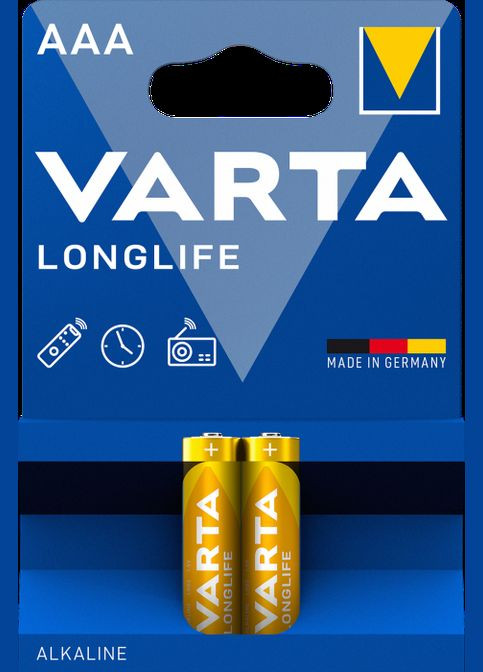 Батарейка LONGLIFE AAA BLI 2 (4103101412) Varta (295945506)
