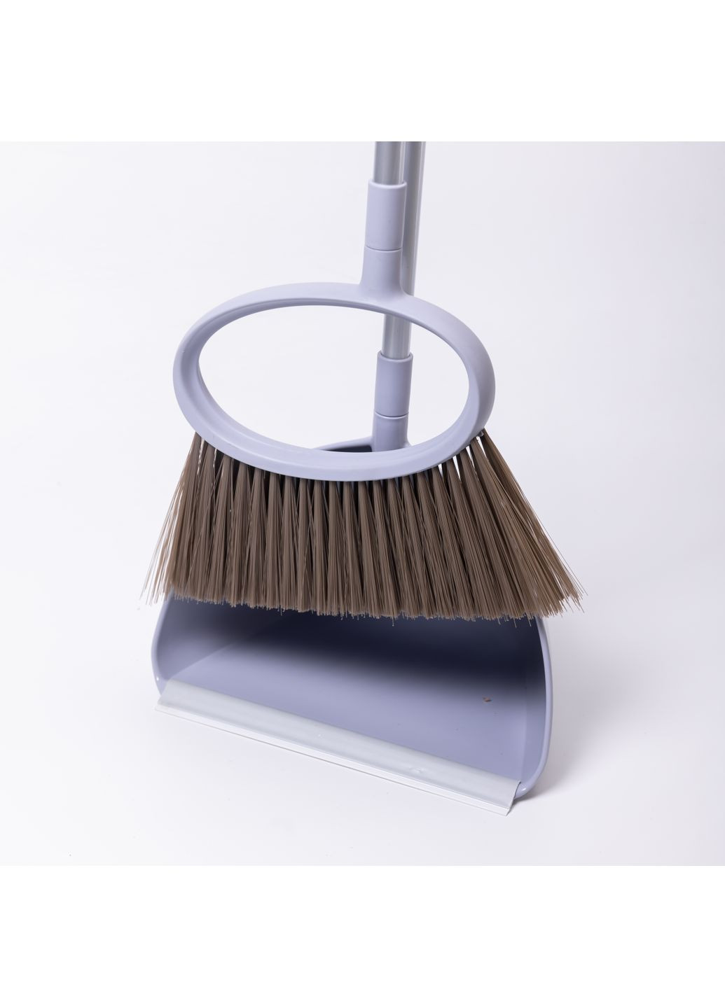 Набор для уборки щетка и совок с длинной ручкой, сиреневый HP-45-1V No Brand (361893107)