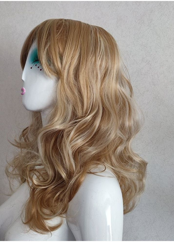 Парик мелированый блонд волнистые волосы No Brand (368787583)