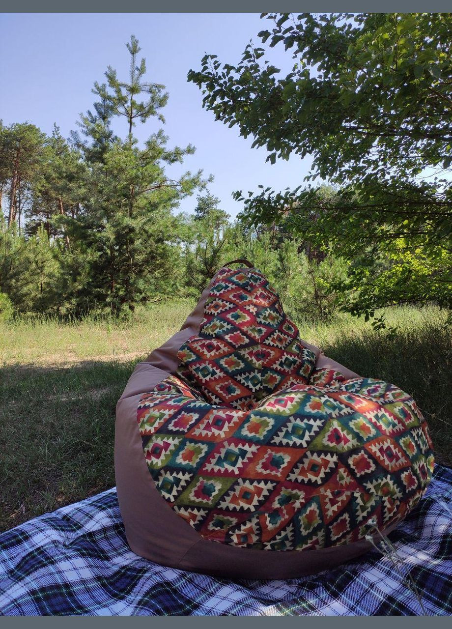 Крісло - мішок груша, XXL - 140х100 Mg MT Alicia Dt 4+Florida Caramel SkyPuff (339871415)