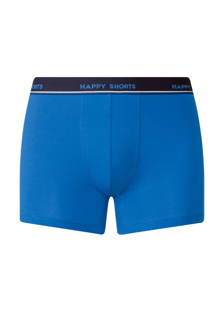 Труси-боксери набір 2 шт. для чоловіка LYCRA® 423433 синій Happy Shorts Боксеры (362611754)