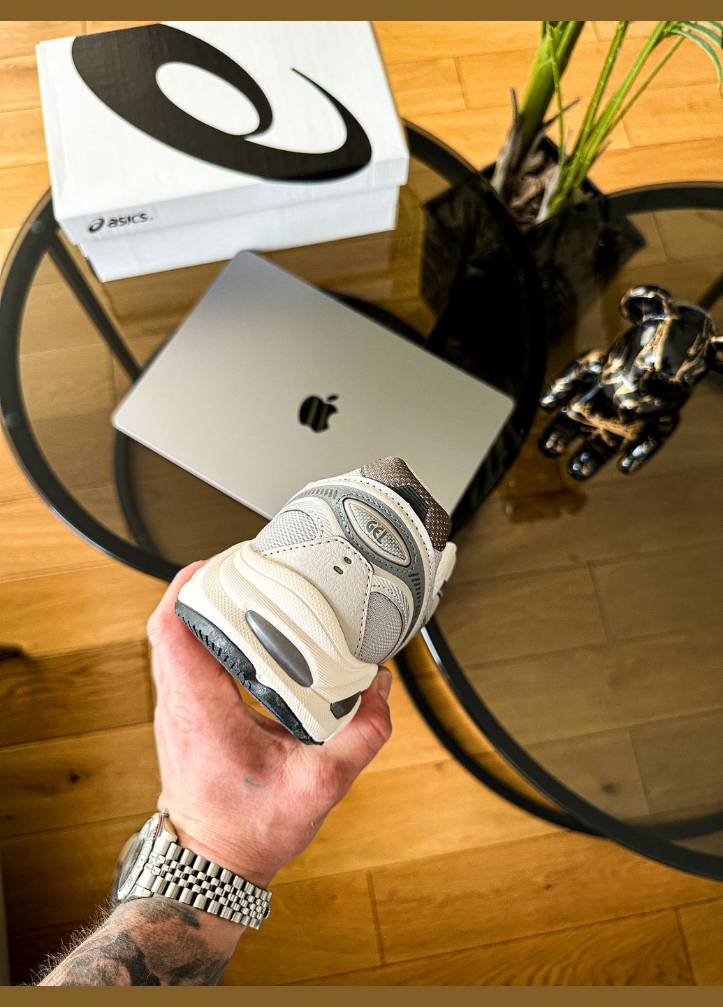 Серые демисезонные кроссовки мужские и женские asics gt-2160 gray beige | асикс gt-2160 серые бежевые No Brand