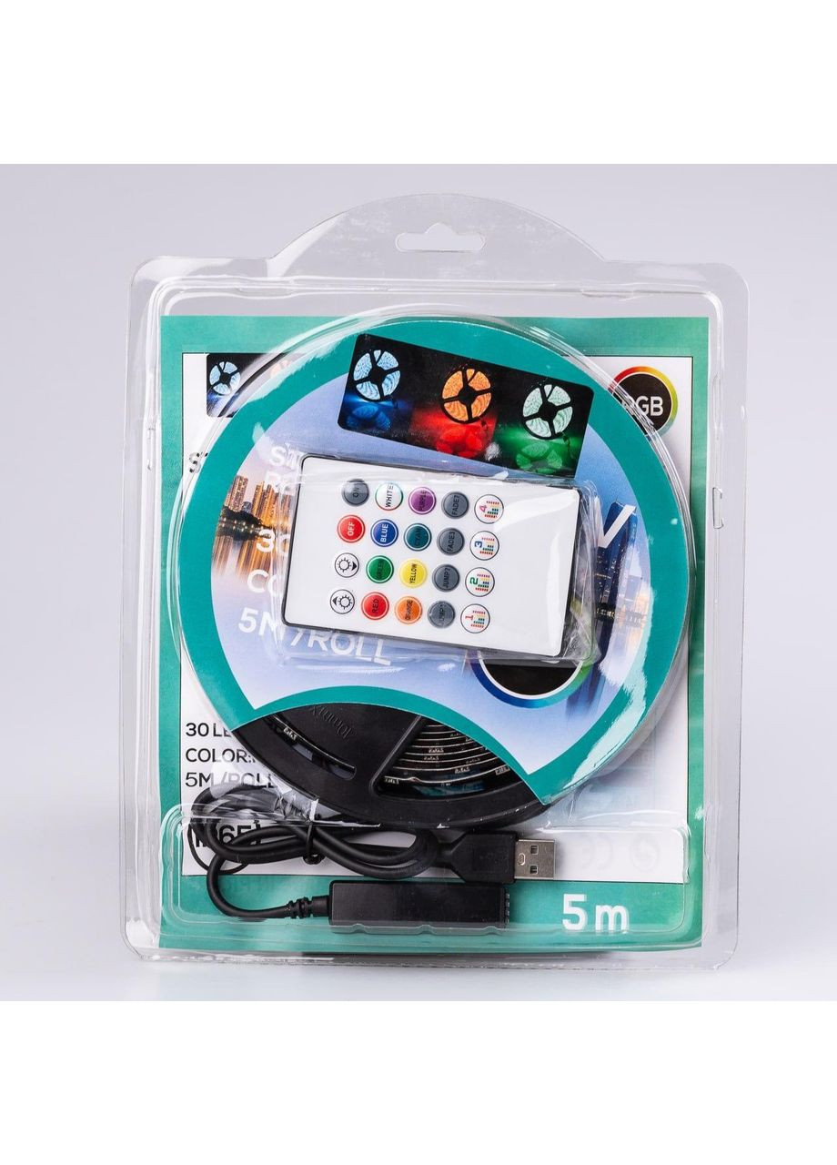 Светодиодная лента c пультом GarlandoPro TVLIGHTRGB водостойкая 150 LED 5m подсветка в комнату Jooki (362672739)