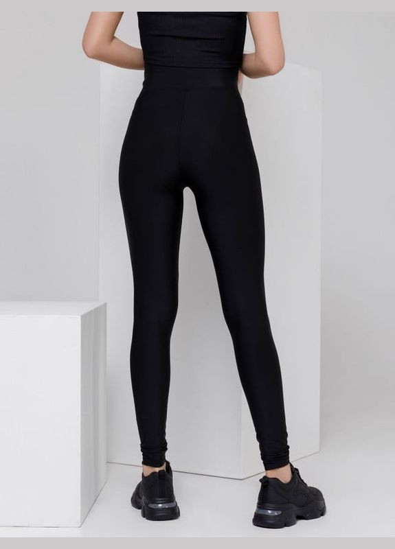 Черные зимние леггинсы 4499 черные ISSA PLUS