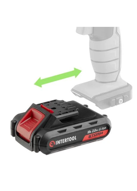 Акумулятор Li-Ion, 18 В, 2,0 Аг, для дриля-шурупокрута WT-0314/WT-0313/WT-0317 Intertool WT-0312 (400043764)
