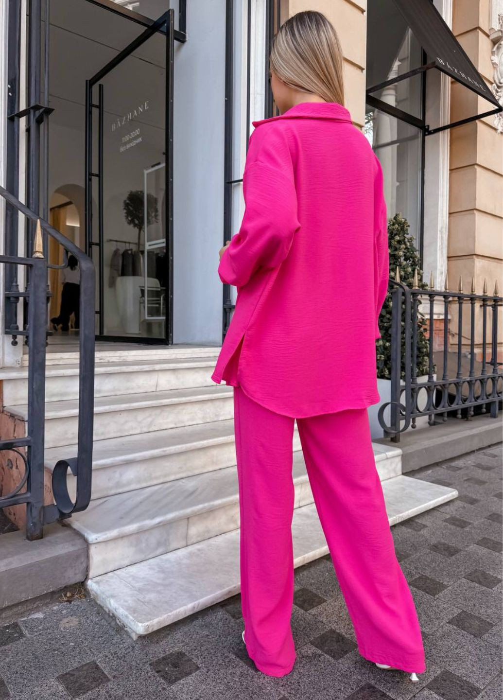 Базовий повсякденний вільний костюм двійка: сорочка + штани Україна (328392185)