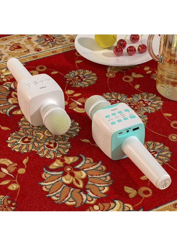 Портативная колонка microphone White (6931474742292) Hoco BK5 Cantando karaoke (361347275)