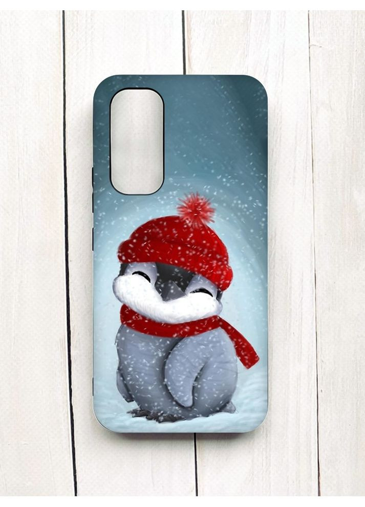 Матовий чохол з чорними боками на Samsung Galaxy A54 5G (A546) Пінгвіненя у шапочці (принт 157) Creative (355408670)