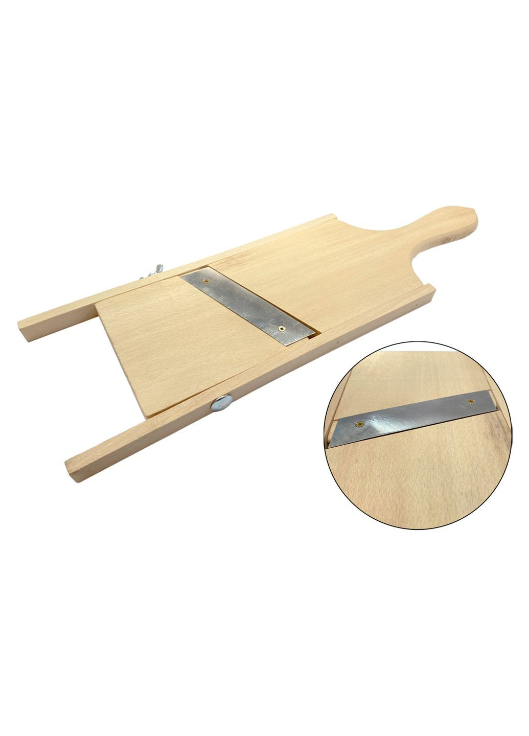 Шинковка дерев'яна Sivan 440 x 135 мм з одним лезом для овочів ALAN (332986598)