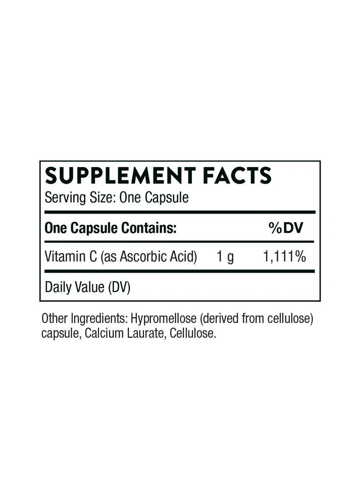 Аскорбінова кислота Вітамін С (Ascorbic Acid Vitamin C) 60 капсул Thorne Research (361117738)