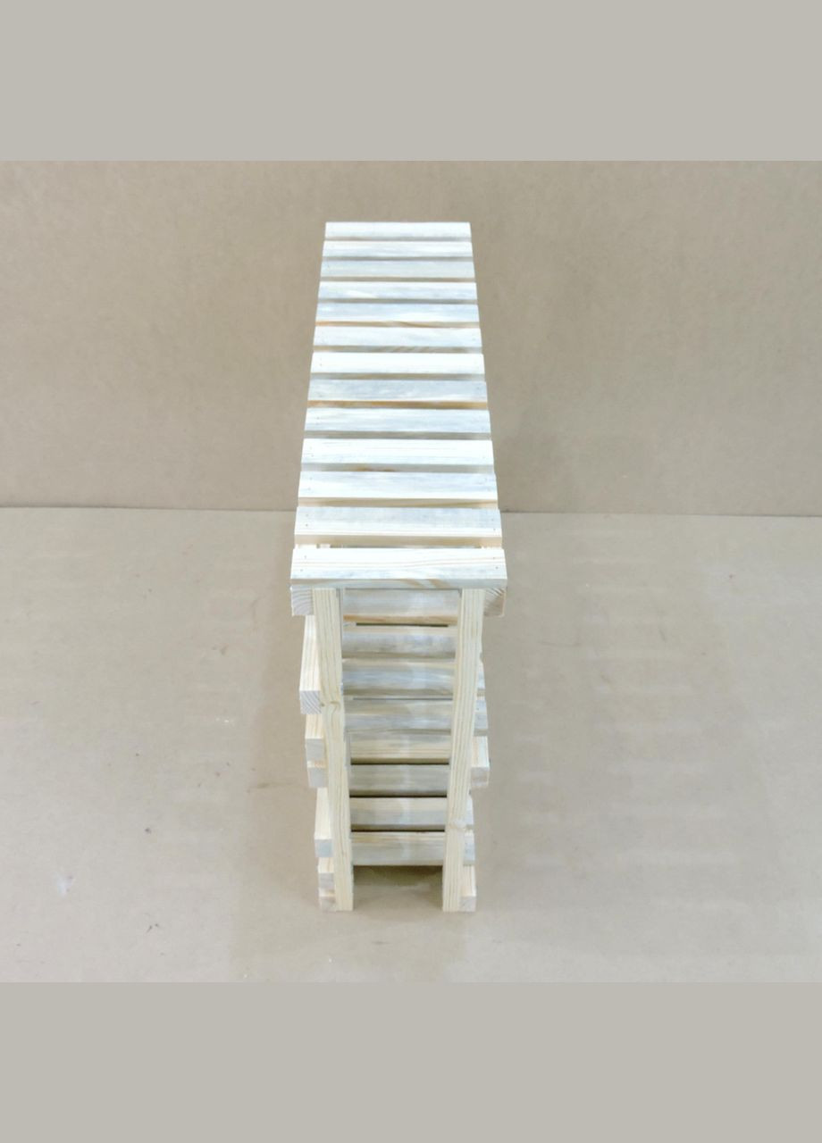 Подставка для цветов из дерева Берчулес 20х70 бланже (ЦВП-207085101) No Brand (328225733)