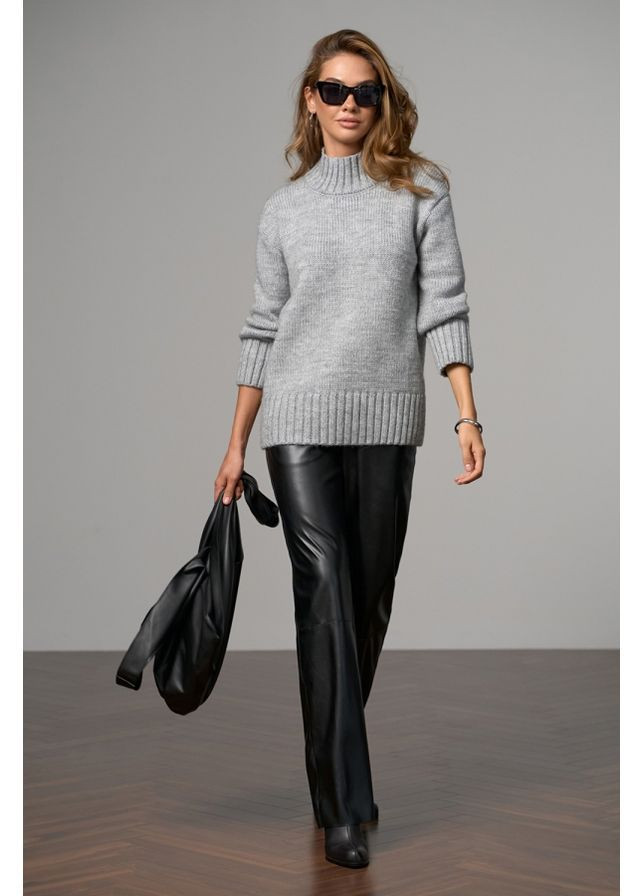 Серый свитер 2846 молоко Triko Bakh