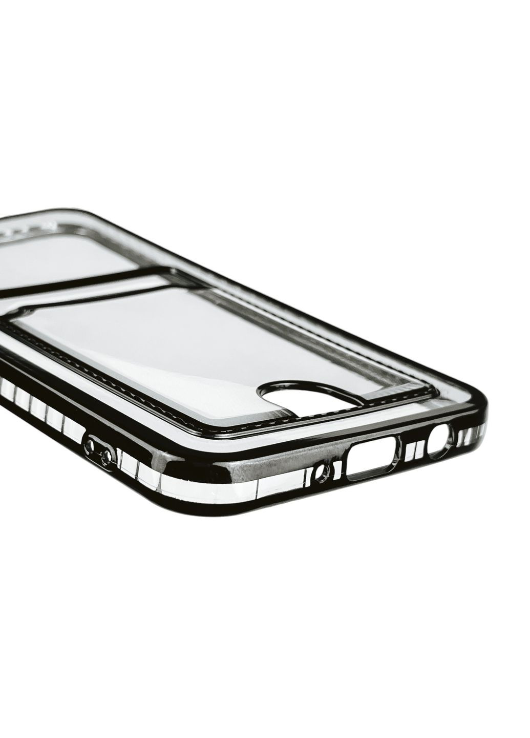 Чехол для Galaxy A50 (SM-A505F) с чёрной окантовкой с карманом для карт на самсунг а50 чёрный Samsung (366018831)