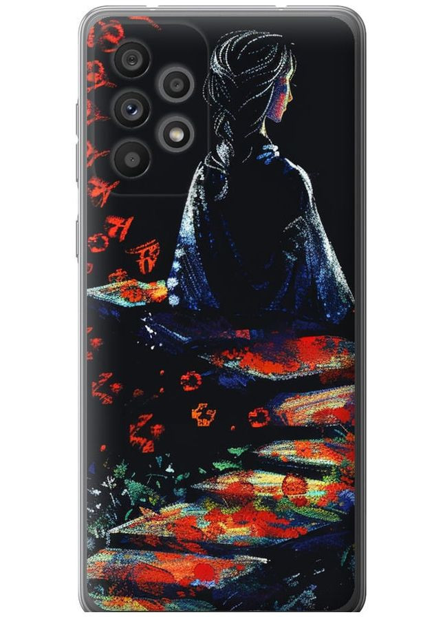 Силіконовий чохол 'Мрійлива дівчина' для Endorphone Samsung Galaxy A73 A736B (285116339)