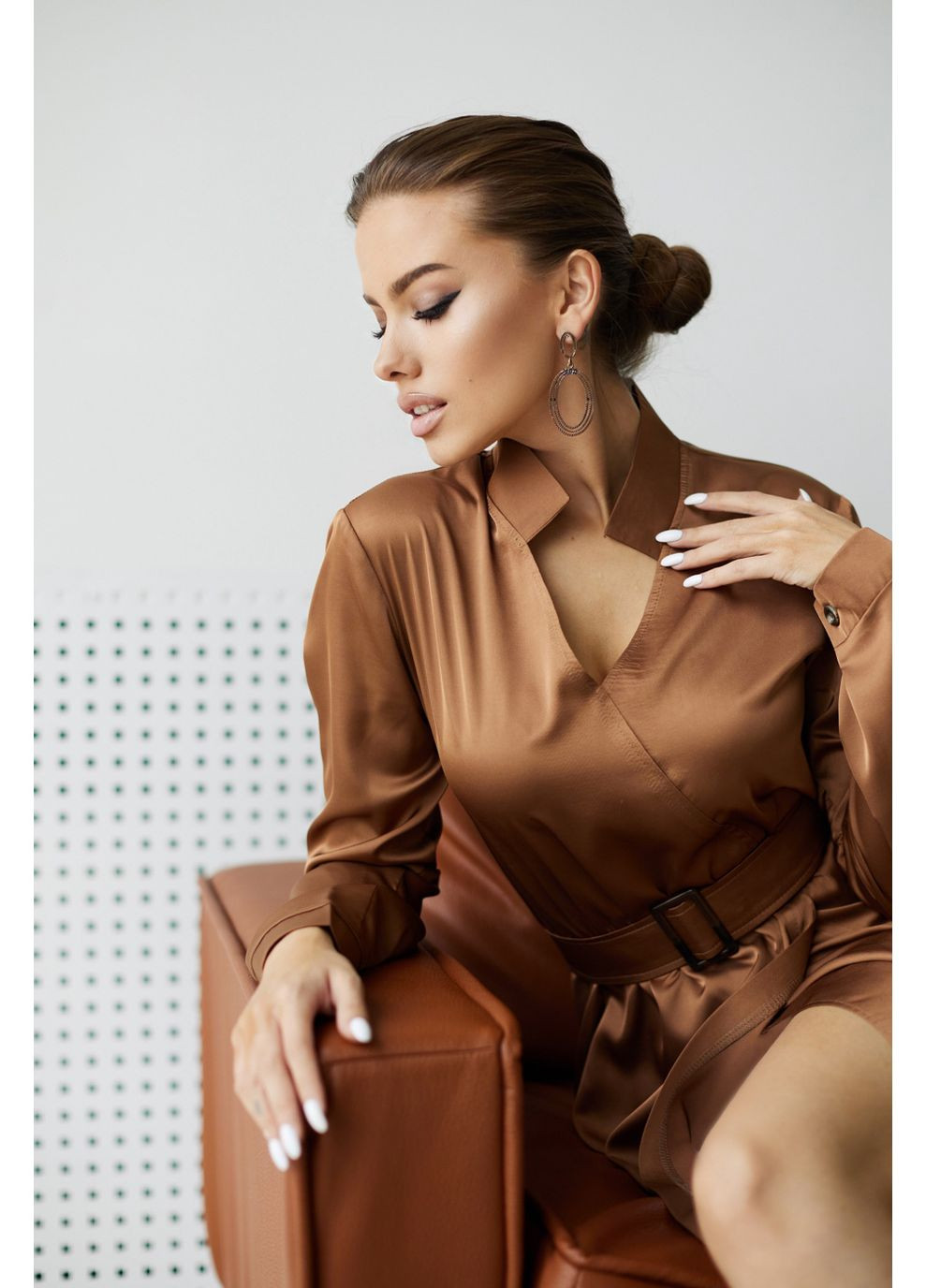 Коричневое платье 1923.4975 Seventeen