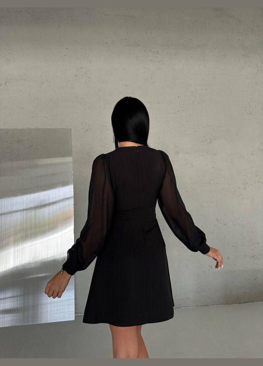 Чорна коктейльна, ділова, повсякденний, кежуал, джинсова, вечірня сукня жіноча No Brand однотонна