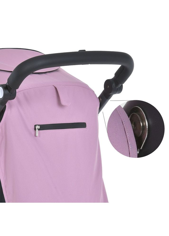 Коляска детская DYNAMIC PRO Mauve Pink прогулочная с чехлом дождевиком и москитной сеткой Розовая (ME 1053-3) El Camino (334338196)