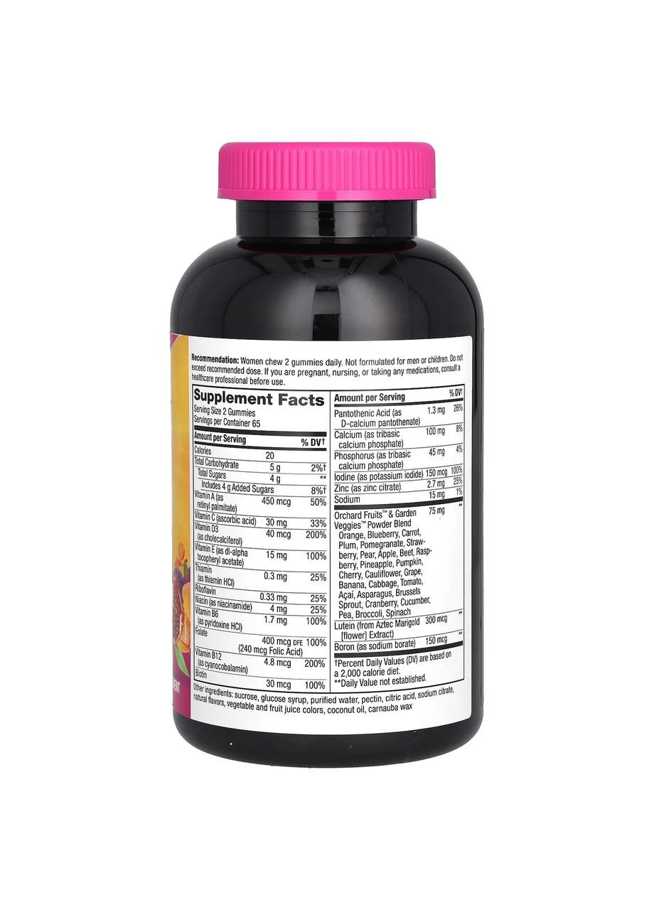 Мультивітаміни для жінок після 50+ Women's 50+ Gummy Vitamins, 130 жувальних цукерок Nature's Way (361114005)