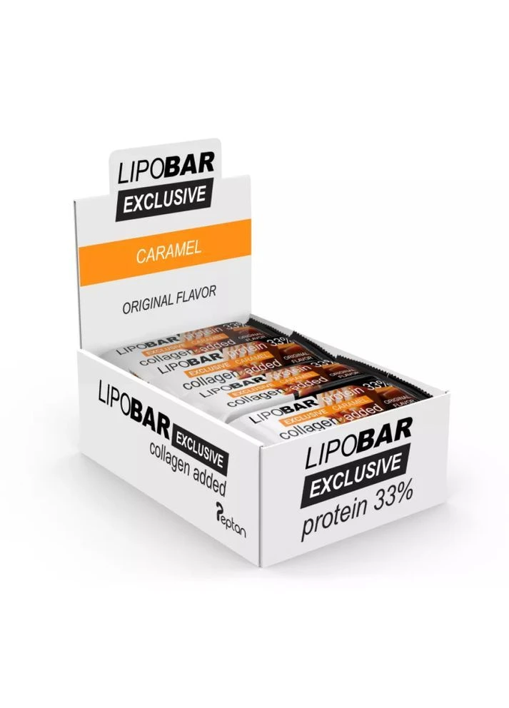 Протеиновый батончик Lipo Bar Exclusive 20 x 50 g (CARAMEL) Lipobar (389972175)