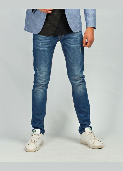 Синие демисезонные джинсы orjean 4040/2 синие No Brand