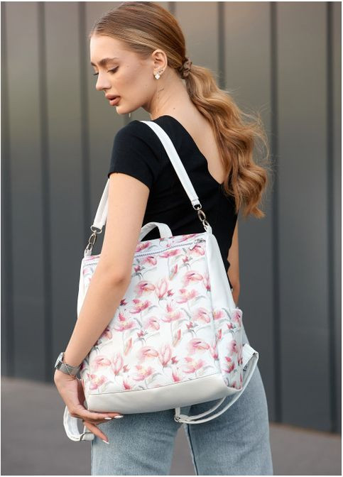 Рюкзак Trinity 0ZO белый принт "Flowers" Sambag (302519134)