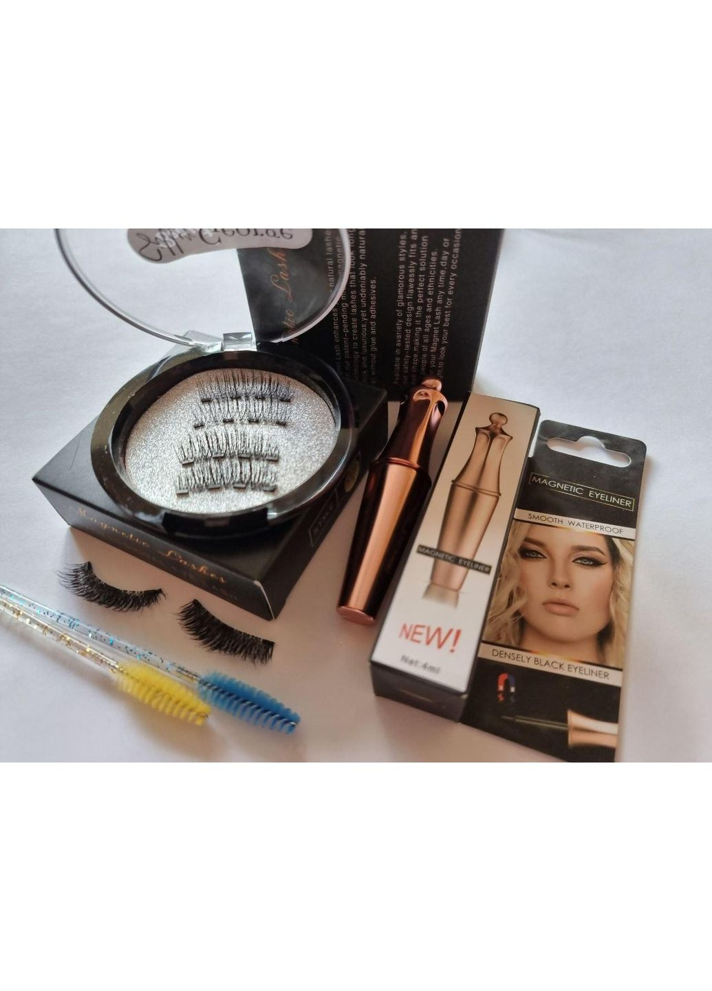 Набор: Магнитные ресницы по выбору 2Д-3Д+ Магнитная подводка для надевания Magnetic Lashes (366668549)