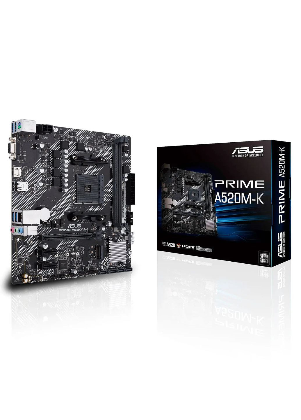 Материнская плата PRIME A520MK sAM4 A520 2xDDR4 HDMI D-Sub mATX Asus (314975589)