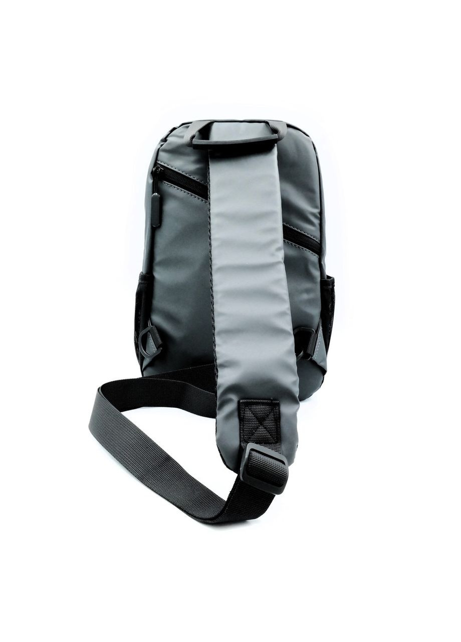 Сумка-слінг сірий водонепроникна для чоловіків повсякденна спортивна нагрудна сумка через плече ProDobro (364671873)