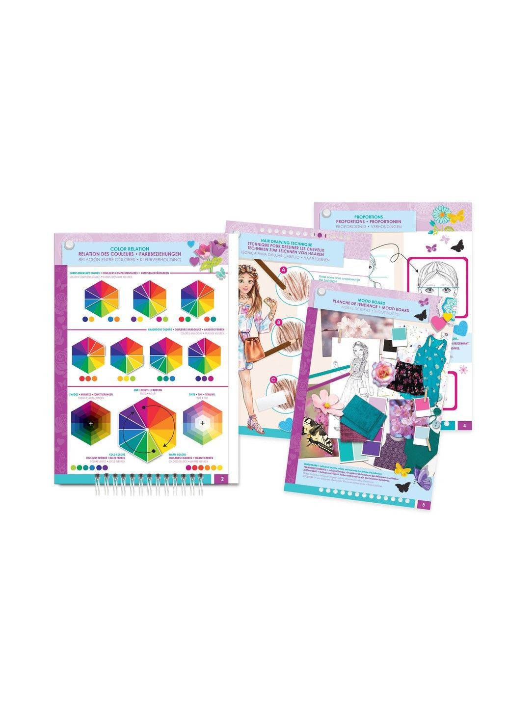 : Блокнот с трафаретами для создания модных коллекций "Цветочная фантазия" Make it Real (331297759)