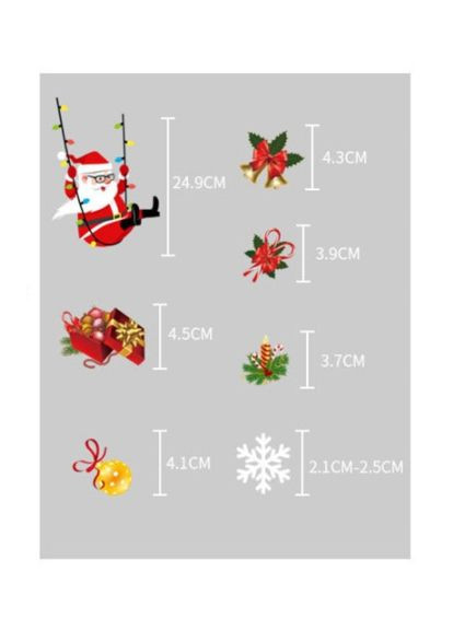 Наклейка на вікна, новорічна No Brand (306559770)