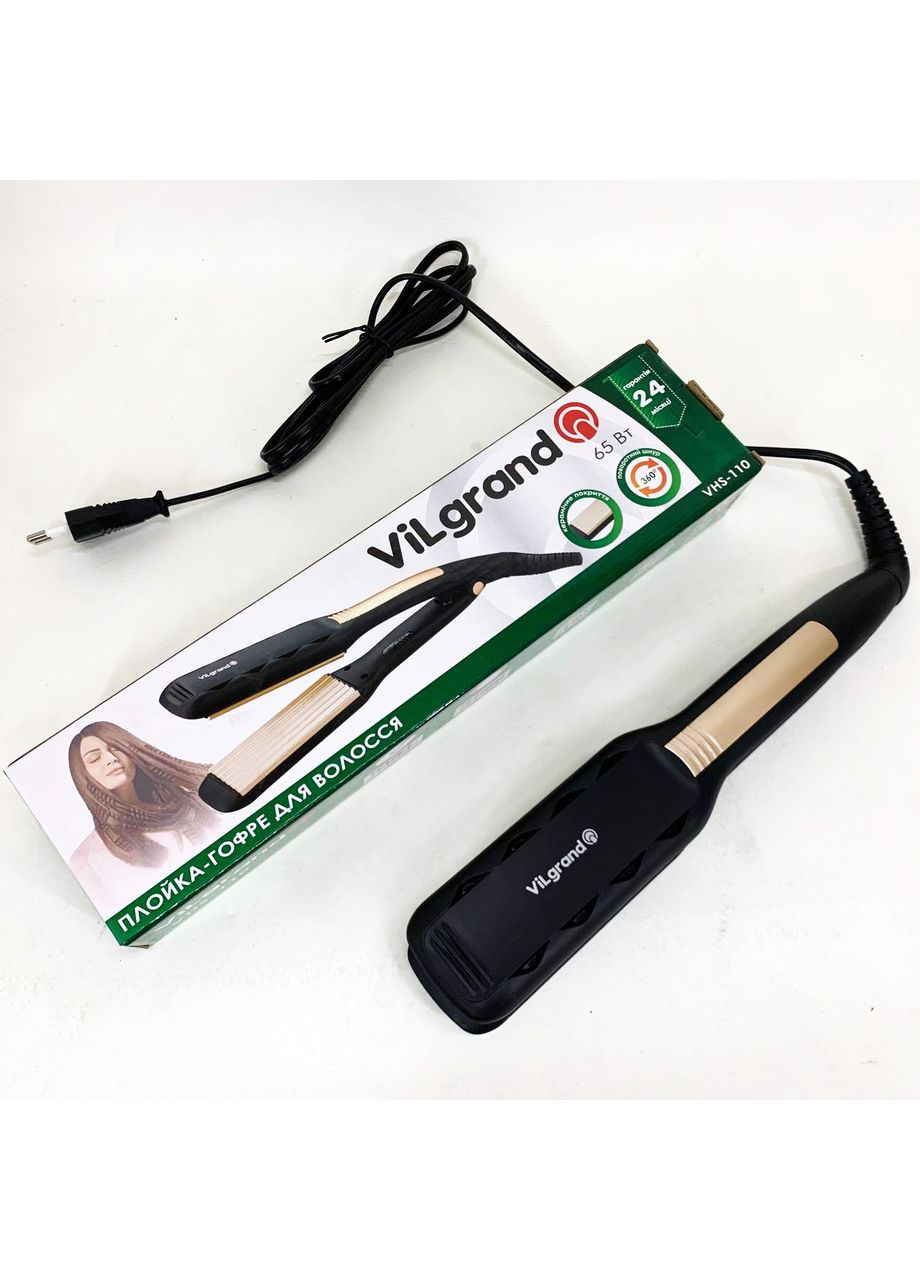 Плойка для волосся VHS-110. Колір: золотий Vilgrand (364664596)