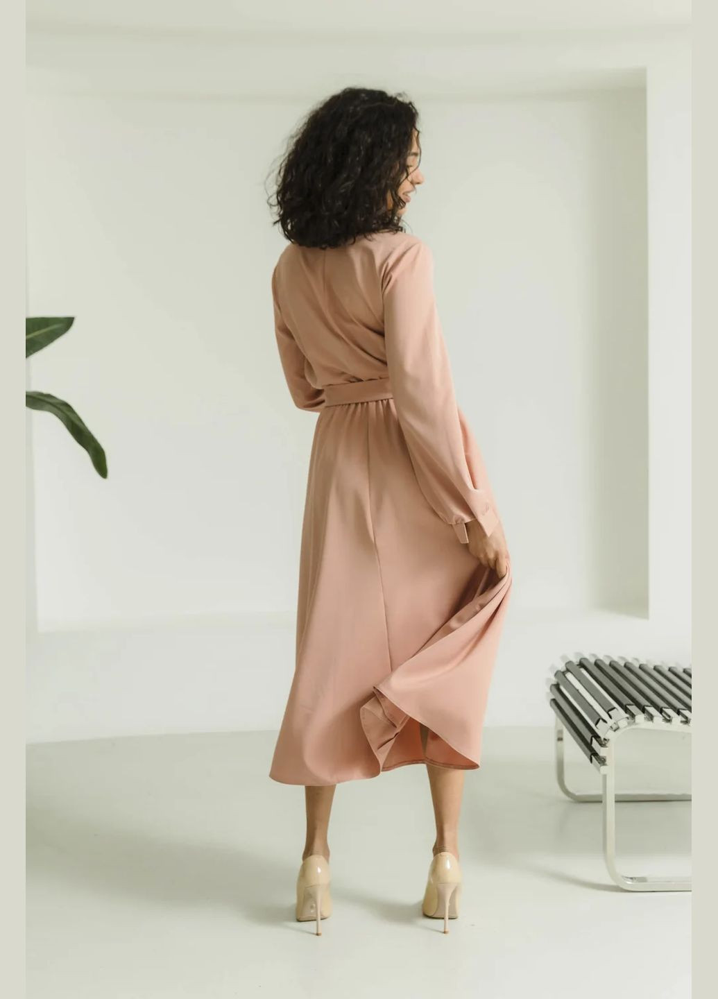 Персикова ділова, повсякденний, кежуал сукня Seventeen