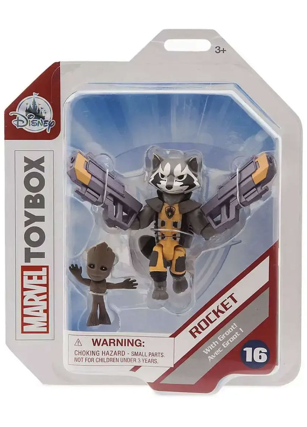 Набір фігурок 2в1 Ракета та Грут з к/ф Вартові Галактики, 8 і 4 см, Marvel, Toybox, Rocket, Groot Disney (299332026)