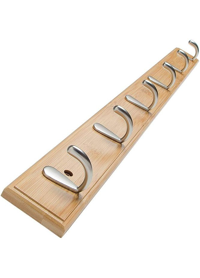 Вешалка для одежды из дерева Чатем 6 ваниль (ВДО-603802) No Brand (327860462)