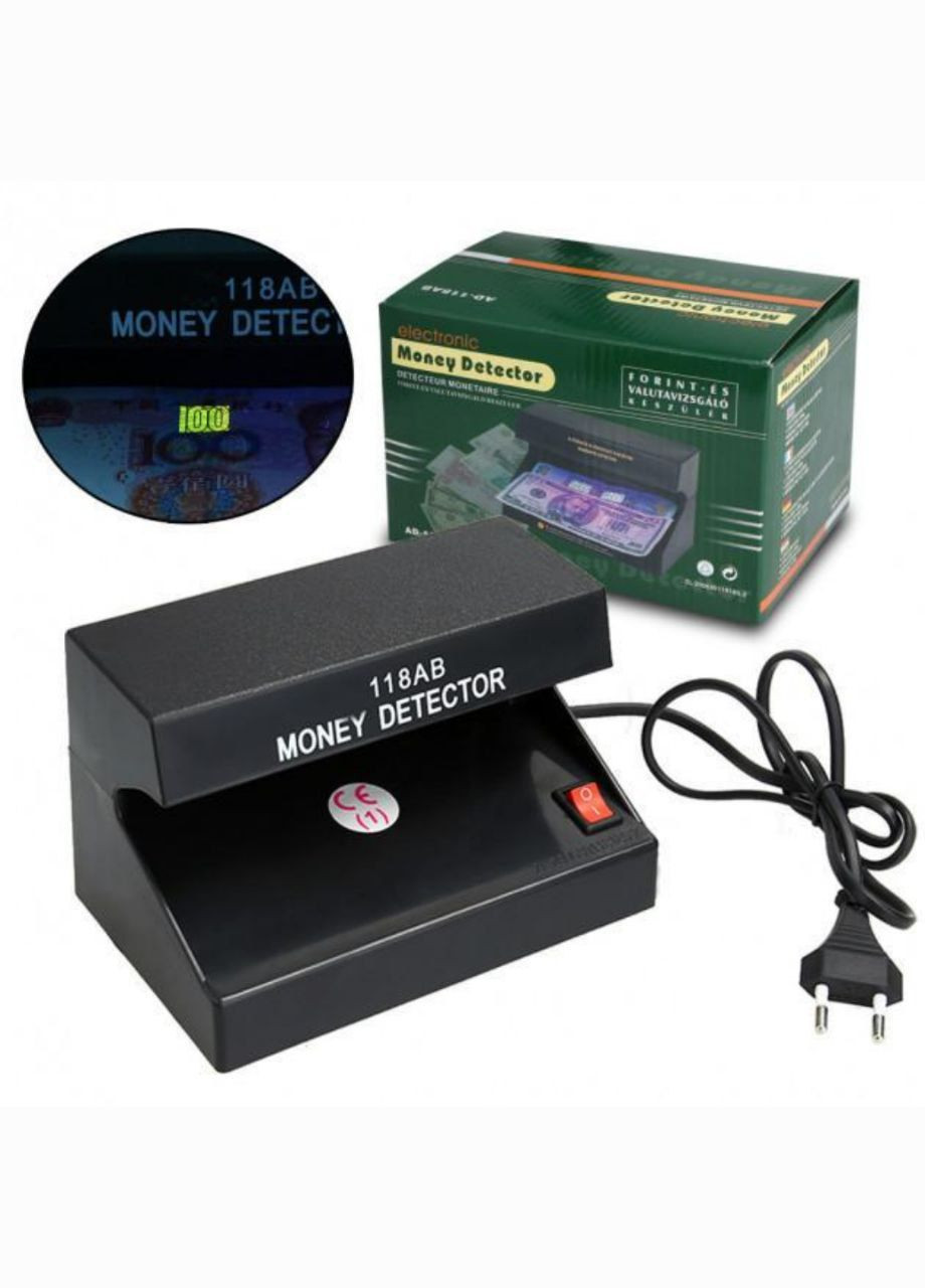 Детектор валют ультрафіолетовий No Brand AD-118AB (295376192)