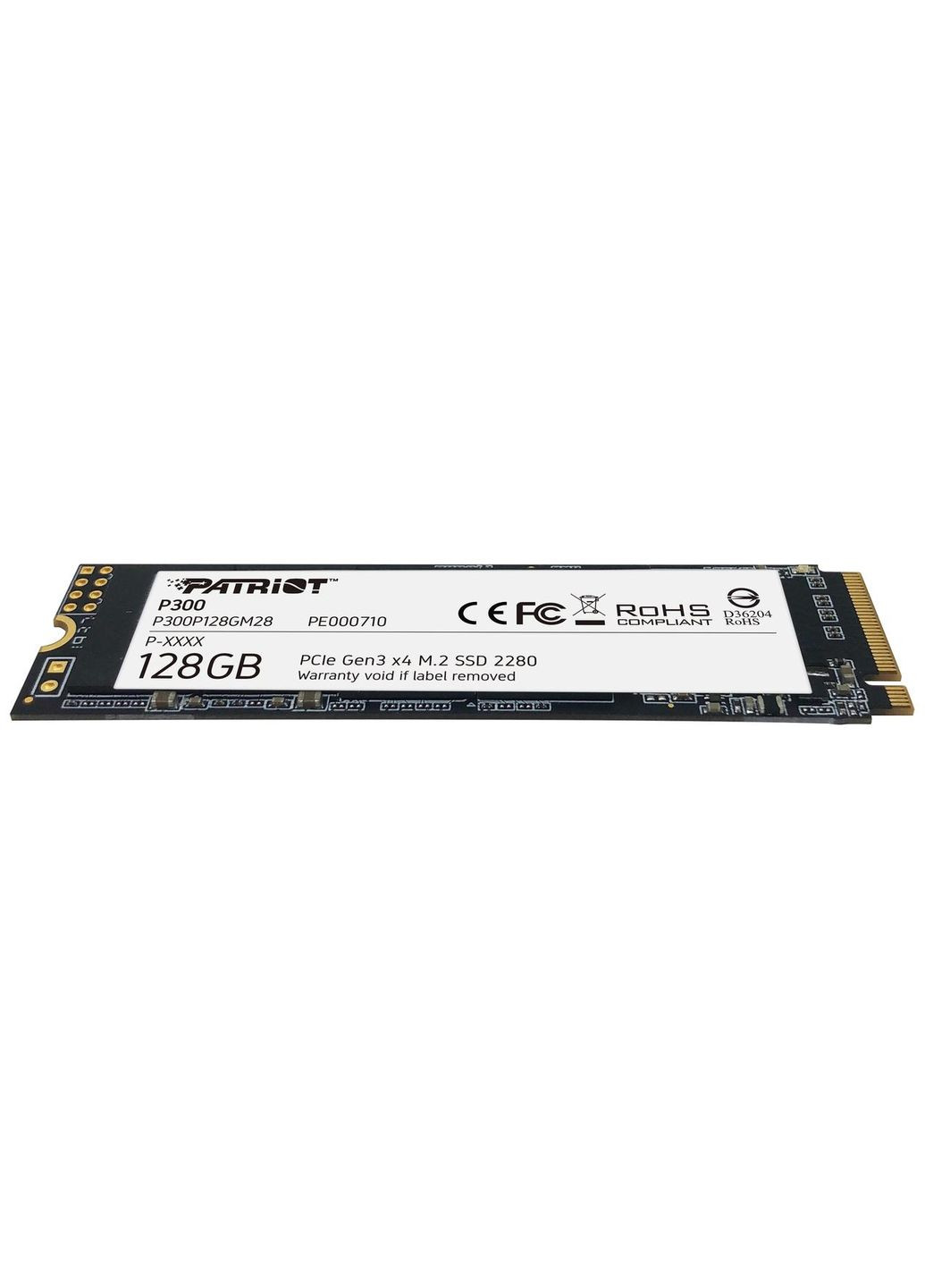 Накопитель SSD 128GB P300 M.2 2280 PCIe 3.0 x4 NVMe TLC (P300P128GM28) Patriot (332970426)