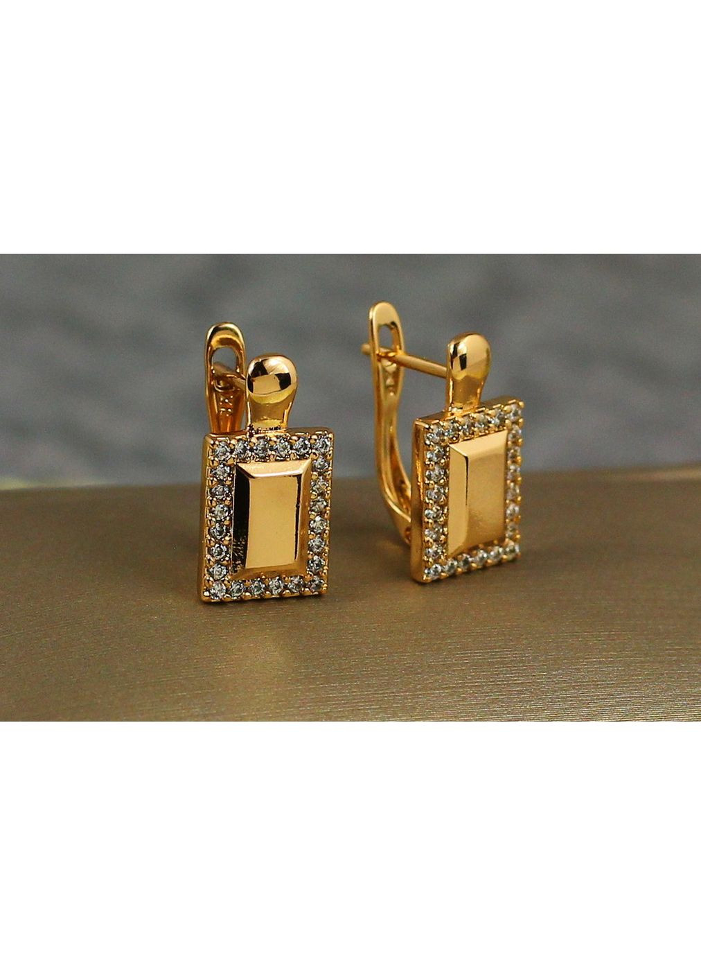 Серьги Монитор золотистые 1,6 см love-shopping Xuping Jewelry (354659398)