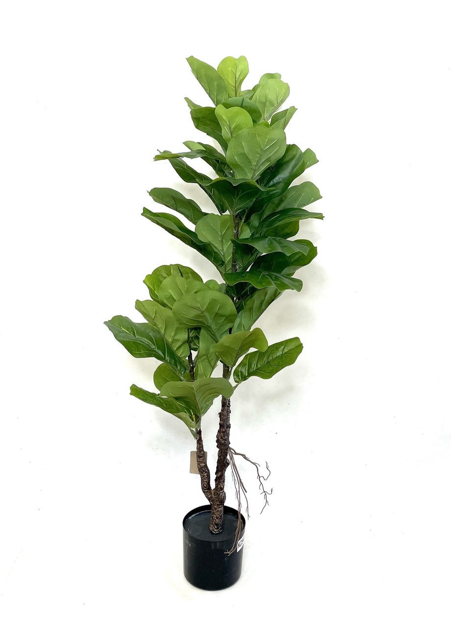 Фикус Лирата SGH (Ficus lyrata) искусственный 120 см в горшке HVOYA (370439142)