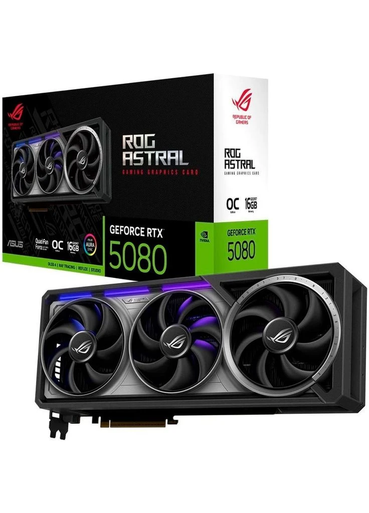 Видеокарта ROG Astral GeForce RTX 5080 OC 16GB (ROG-ASTRAL-RTX5080-O16G-GAMING) UA [127186] Asus (400902964)