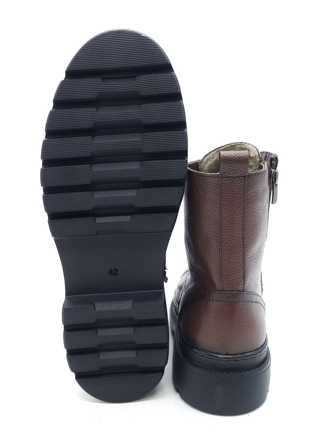 Коричневые осенние мужские ботинки зимние коричневые кожаные at-18-19 27,5 см (р) ALTURA