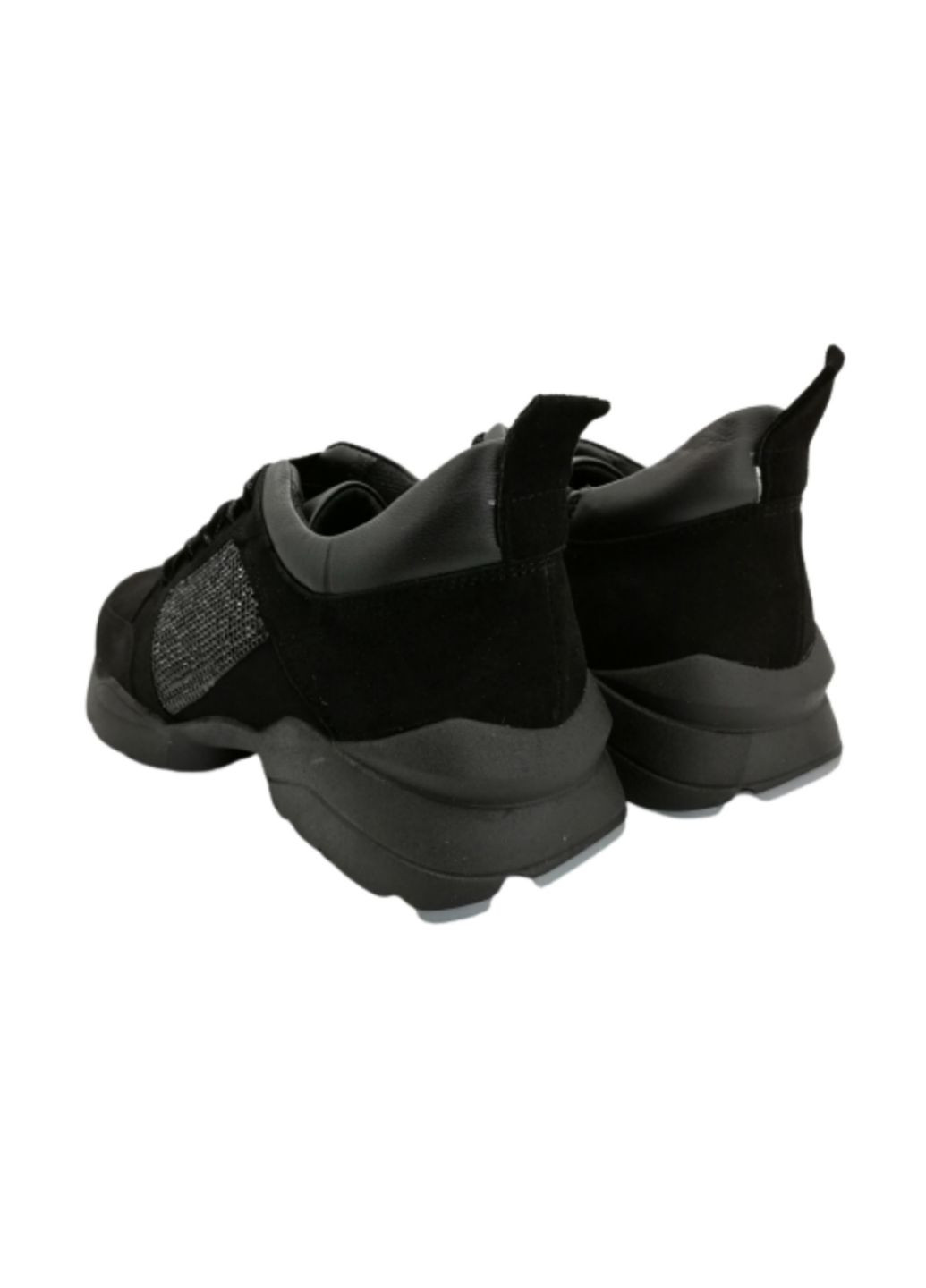 Чорні всесезонні кросівки (р) велюр 0-1-1-7687 Stepter