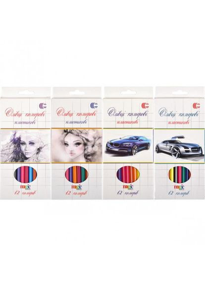 Дитячі олівці для малювання CR555-12, 12 кольорів SPARTA (304409446)